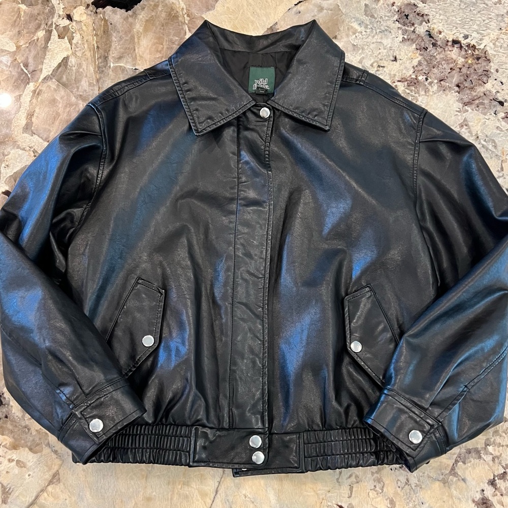 Faux leather jacket Wild Fable size M
NWOT never worn 
Bought at Target for $35.